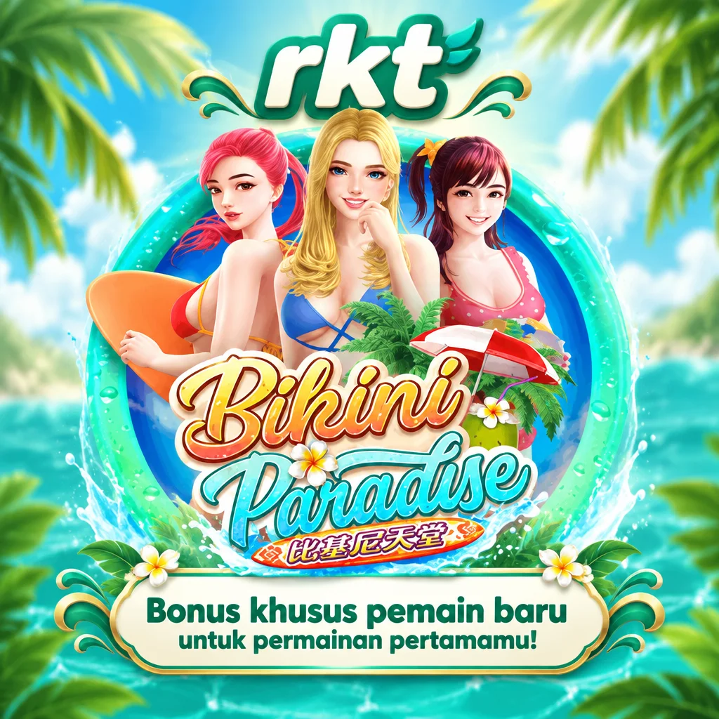 rkt · Bikini Paradise · Tampilan permainan